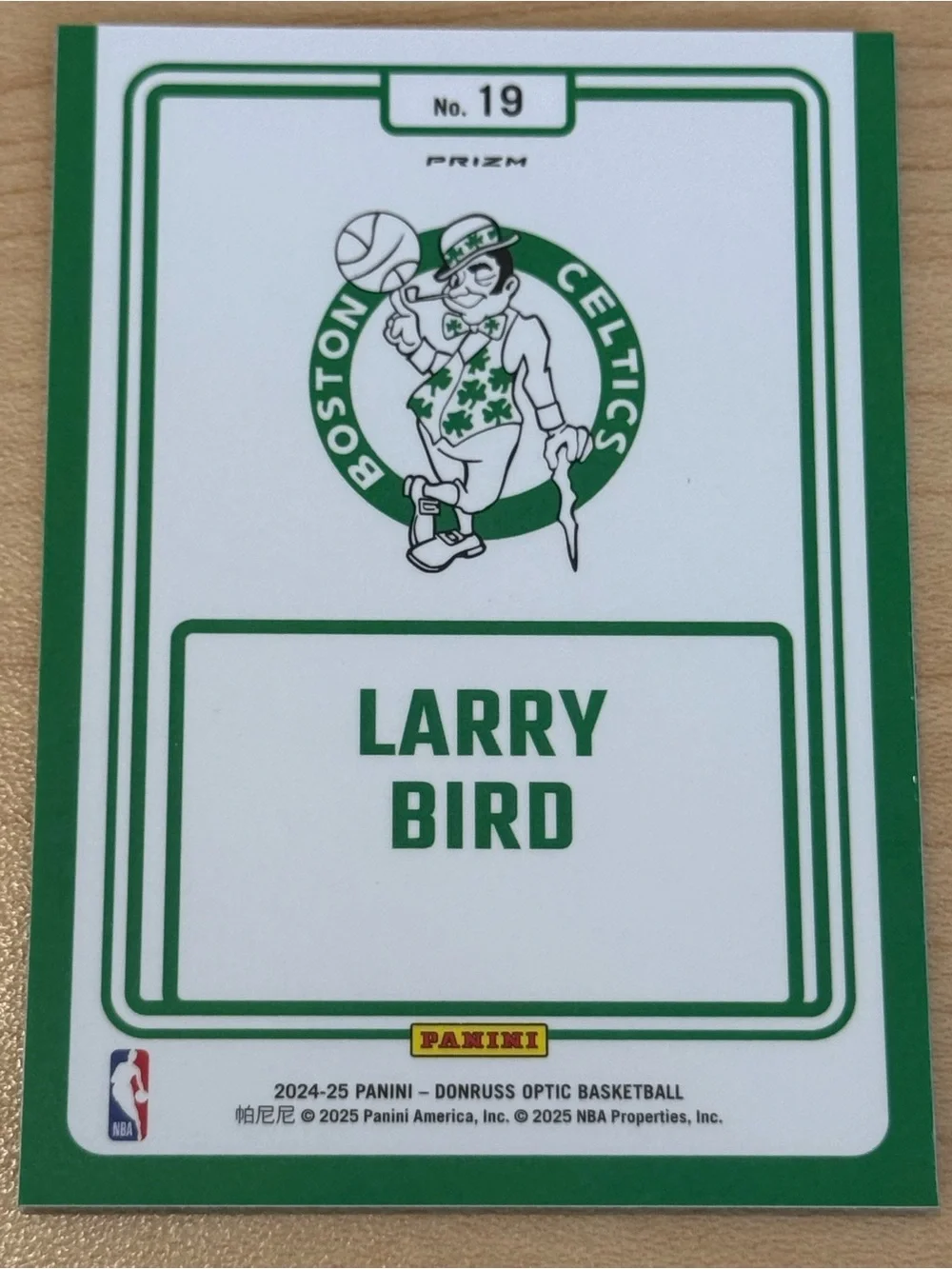 2024-25 Panini Donruss Optic - Winner Stays Larry Bird #19 Purple Prizm
